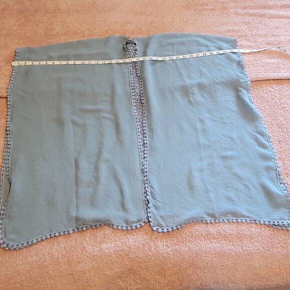 Steve Madden baby blue open shaw duster kimono coverup wrap. O/S - Picture 4 of 6